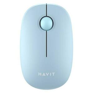 Mouse HAVIT MS57GT, 1600 dpi, 3 butoane, Wireless 2.4 GHz (Albastru) imagine