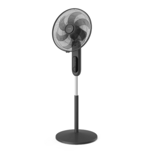 Ventilator cu picior Philips Seria 1000 CX1520/01, Diametru 45cm, 3 setari de viteza, Inaltime reglabila, Rotire si inclinare automata (Negru) imagine