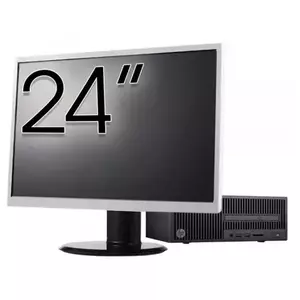 Calculator Sistem PC Refurbished Pachet Calculator refurbished HP 280 G2 SFF, Intel Core i5-6400 2.70GHz, 8GB DDR4, 500GB HDD, DVD-ROM + Monitor 24" imagine