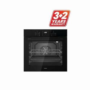 Cuptor incorporabil VIVAX BO-808BFD G, 80 l, 2500 W, 7 programe, Grill, Ventilator, Display LCD, Sticla, Clasa A (Negru) imagine