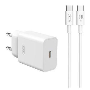 Incarcator Retea Cu Cablu USB-C XO Design L126, 20W, 3A, 1 x USB-C, Alb imagine