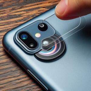 Serviciu montaj folie silicon camera telefon imagine