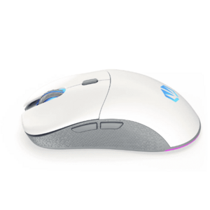 Mouse Gaming Endorfy Gem Plus, Wireless 2.4Ghz, USB, iluminare RGB (Alb/Gri) imagine