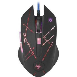 Mouse Gaming Defender Forced GM-020L, Wired, iluminare RGB (Negru) imagine