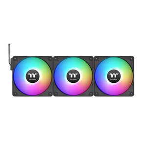 Set ventilatoare Thermaltake CT140 EX, iluminare aRGB, 3 x 140mm (Negru) imagine