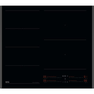 Plita incorporabila AEG TI64IG00FB, Inductie, 4 zone de gatit, Timer electronic, Flexi Bridge, Conectivitate hota, Booster, Functie Punte, 60 cm (Negru) imagine