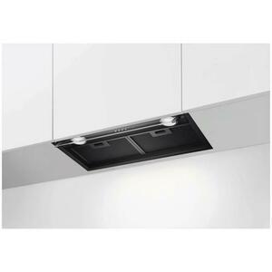 Hota grupata integrata Electrolux LFP516K, 60 cm, 1 motor, 3 viteze, 2 filtre de aluminiu lavabile, Control electronic, Putere de absorbtie - 500 mc/h (Negru) imagine