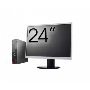 Calculator Sistem PC Refurbished Pachet Calculator refurbished Fujitsu Esprimo D756 Desktop, Intel Core i5-6500T 2.50-3.10GHz, 8GB DDR4, 500GB HDD + Monitor 24" imagine