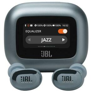 Casti True Wireless In-Ear JBL Live Buds 3, Bluetooth, Ecran Touchscreen 1.45inch, ANC, 6 Microfoane, Personi-fi 3.0, IP55 (Albastru) imagine