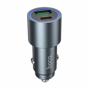 Incarcator Auto HOCO Z60, 48W, 3A, 1 x USB-A - 1 x USB-C, Negru imagine