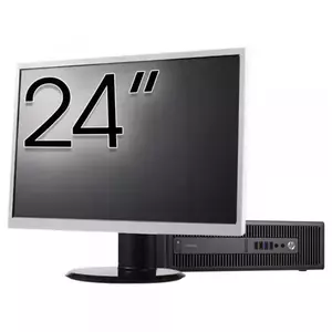 Calculator Sistem PC Refurbished Pachet Calculator refurbished HP Prodesk 600 G2 SFF, Intel Core i5-6500 3.20GHz, 8GB DDR4, 256GB SSD + Monitor 24" imagine