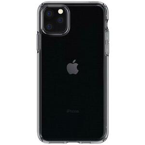 Protectie Spate Spigen Liquid Crystal 075CS27130 pentru iPhone 11 Pro Max (Transparent/Fumuriu) imagine