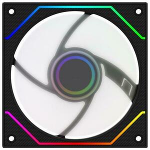 Ventilator AQIRYS Cetus 4P-12SLI18-ARGB, 120 mm (Negru) imagine