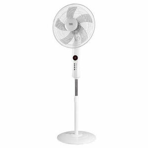 Ventilator cu picior Teesa TSA8024, 3 viteze, 50W, 130cm, telecomanda (Alb) imagine