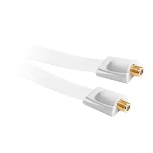 Cablu F-F, 1 m, design plat, Alb imagine