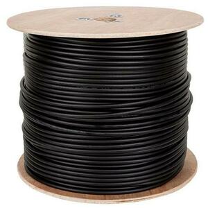 Cablu FTP Emtex KAB-EMT7, CAT 5E, Cupru, 0.52mm, 305 m (Negru) imagine