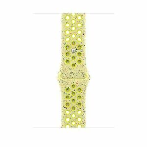 Curea Smartwatch Apple MGC04ZM/A pentru Watch 46mm, Nike Sport Band, S/M (Galben) imagine