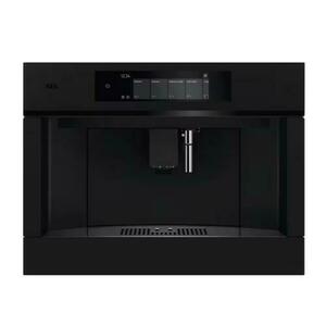 Espressor de cafea incorporabil automat AEG Seria 8000 NKC9N8T, Control touch (Supex 8), 12 programe, Display TFT activ, Capacitate rezervor apa 2.5 l, Capacitate rasnita 350 grame Indicator reumplere cafea si apa (Negru mat) imagine