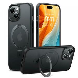 Husa MagSafe pentru Apple iPhone 15, Torras, Ostand, Neagra imagine