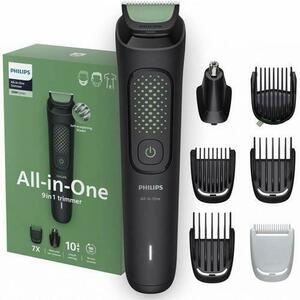 Aparat de tuns barba & parul de pe cap si corp 9in1 PHILIPS All-in-One MG3945/15, Autonomie 90 min, 11 setari de lungime: 0, 5-16 mm, trimmer atasabil pentru nas si urechi, piepteni pt fata, cap, corp, lame cu autoascutire, nu necesita lubrifiere, husa (Ne imagine