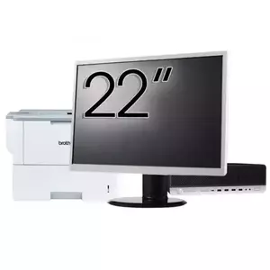 Pachet Calculator refurbished HP ProDesk 800 G3 SFF, Intel Core i5-7500 3.40 - 3.80GHz, 16GB DDR4, 500GB SSD + 1TB HDD, DVD-ROM + Monitor 22" & Imprimanta Brother HL-L6300DW imagine