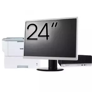 Pachet Calculator refurbished HP ProDesk 400 G4 SFF, Intel Core i5-7500 3.40GHz, 8GB DDR4, 256GB SSD + Monitor 24" & Imprimanta Brother HL-L6300DW imagine