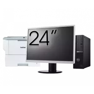 Pachet Calculator refurbished DELL OptiPlex 5090 SFF, Intel Core i5-10500 3.10 - 4.50GHz, 8GB DDR4, 256GB SSD + Monitor 24" + Imprimanta Brother HL-L6300DW imagine