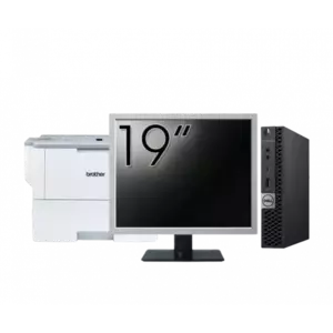 Pachet Calculator refurbished DELL OptiPlex 5060 Mini PC, Intel Core i5-8500T 2.10-3.50GHz, 16GB DDR4, 512GB SSD + Monitor 19" + Imprimanta Brother HL-L6300DW imagine