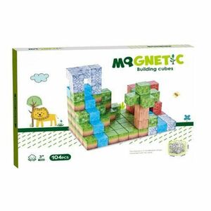 Cuburi magnetice Bufnitel, set 104 piese imagine