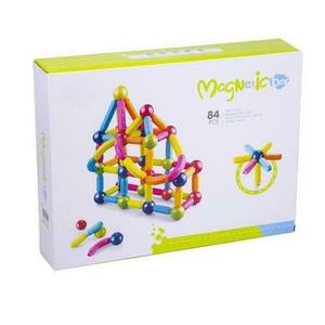 Set de construcție magnetic 3D Bufnitel CH1027, 84 piese, plastic imagine