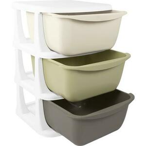 Ansamblu depozitare cu 3 sertare DOLU D7130, 58.5 x 36.5 x 38 cm imagine