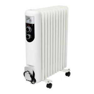 Radiator cu ulei Home FKOS11M, 11 elementi, 2000W, termostat (Alb) imagine