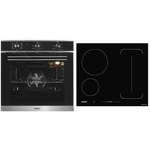 Pachet Samus ONL43 Cuptor incorporabil Samus SC628GX9, 2800 W, 75 l, 9 Functii, Grill, Clasa A (Negru/Inox) + Plita incorporabila Samus PSI-64BG9, Inductie, 7000 W, 3 Zone de gatit (Negru) imagine