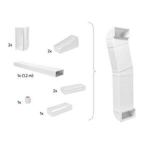 Kit standard tubulatura pentru plite cu hota extractoare de blat (Combo Hob) AEG M2CKCF01C imagine