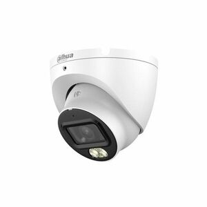 Camera supraveghere Dome cu iluminare duala Dahua Smart Dual Light HAC-HDW1500TLM-IL-A-S3-DIP, 5MP, 2.8 mm, IR/lumina alba 30 m, microfon imagine