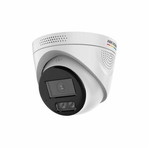 Camera supraveghere IP Dome cu iluminare duala Hikvision ColorVu DS-2CD1347G3H-LIUF/SL, 4 MP, 2.8 mm, IR/lumina alba 30 m, microfon si difuzor, alarma, stroboscop, PoE, slot card imagine