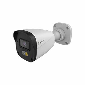 Camera supraveghere IP exterior cu iluminare duala TVT TD-9440S5L-C(D/PE/AW2), 4MP, 2.8 mm, IR 30 m, lumina alba 20 m, microfon, PoE imagine