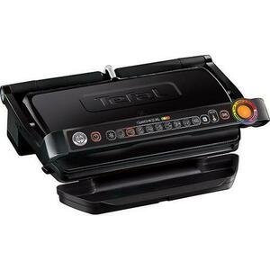 Gratar electric Tefal OptiGrill + XL GC722834, 2000 W, 9 programe, Indicator gatire, Senzor automat, Placi detasabile (Negru) imagine