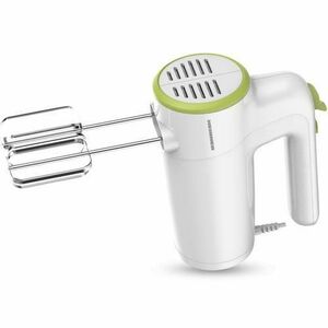 Mixer de mana HEINNER HM-300GR, 300w, 6 viteze+turbo, 2 seturi accesorii inox (Alb/Verde) imagine