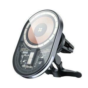 Suport Auto Magnetic Mcdodo Prism Series cu incarcare wireless, 15W, Transparent imagine