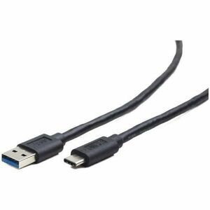 Cablu alimentare si date Gembird, USB 3.0 (T) la USB 3.1 Type-C (T), 36W, 0.1m, Negru, CCP-USB3-AMCM-0.1M imagine