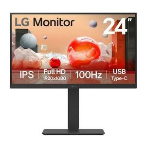 Monitor IPS LED LG 23.8inch 24BA650-B, Full HD (1920 x 1080), HDMI, DisplayPort, Boxe, Pivot (Negru) imagine