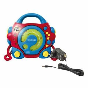 CD player portabil Bontempi cu 2 microfoane si adaptor inclus imagine