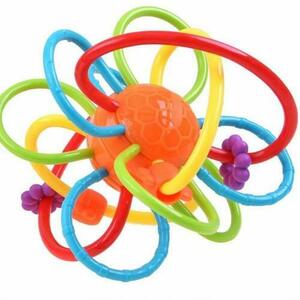 Jucarie dentitie Hola, Portocaliu imagine