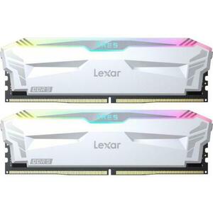 Memorii Lexar ARES RGB White 32GB DDR5 6400MHz CL32 Dual Channel Kit imagine