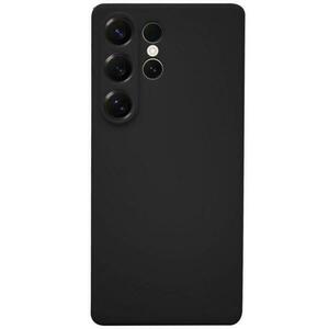 Husa Lemontti Silicon Silky Samsung Galaxy S25 Ultra, Negru imagine