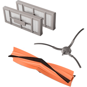 Kit de schimb Philips XV1492/10, pentru aspiratorul robot Philips Seria 9000: 1 perie principala, 1 perie laterala si 2 filtre HEPA11 lavabile imagine