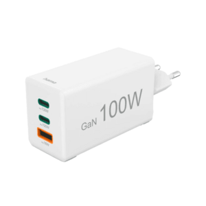 Incarcator rapid Hama 201997, GaN, 2 x USB-C, 1x USB-A, PD, 18/100/100 W (Alb) imagine