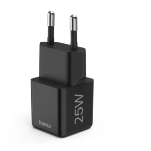 Incarcator rapid Hama Super-Mini 201985, USB-C, PD / Qualcomm, 25W (Negru) imagine