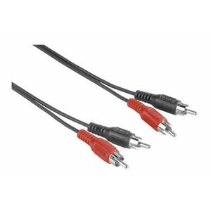 Cablu audio RCA HAMA 205087, 5m (Negru) imagine